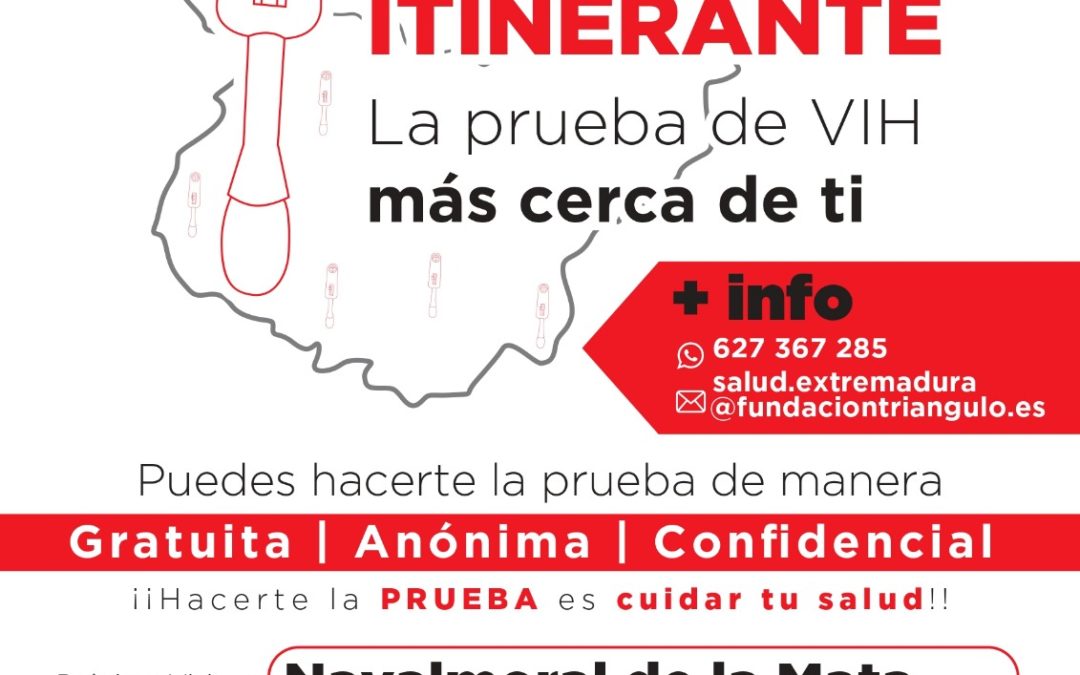 Navalmoral acoge el servicio itinerante de prueba rápida de VIH.