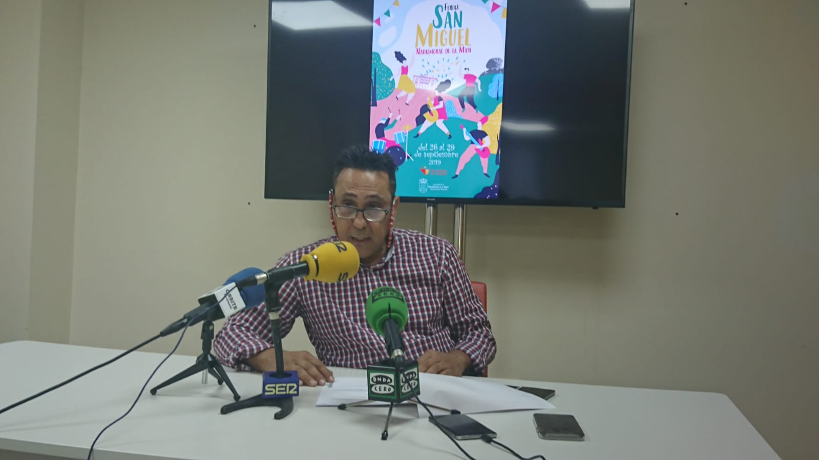 Alfredo Vizcaíno presenta el programa de San Miguel 2019.