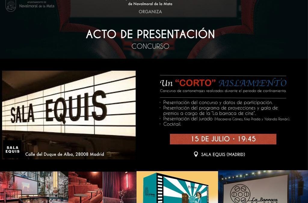 Mañana se presenta en Madrid el concurso cinematográfico “Un Corto Aislamiento”