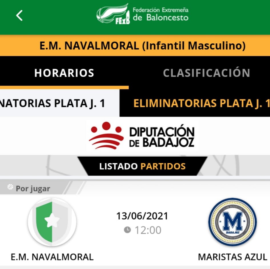 Los infantiles de la E.M de baloncesto jugarán en Cáceres la final frente a Maristas Azul