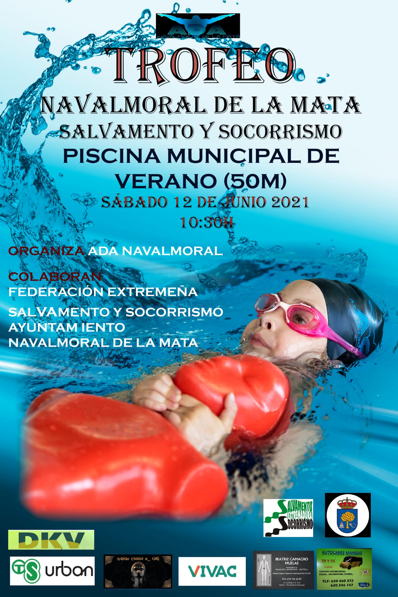 El próximo sábado 12 de junio la piscina municipal acogerá su primer trofeo de salvamento y socorrismo.