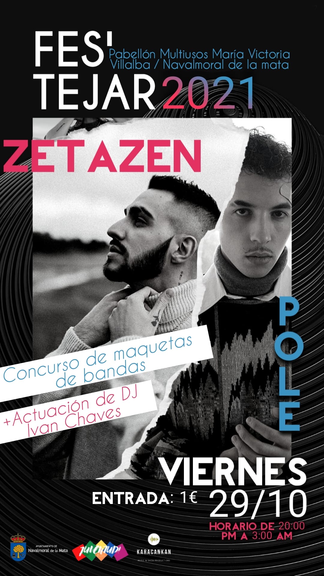 Zetazen y Pole cabezas de cartel del Fes’Tejar 2021.