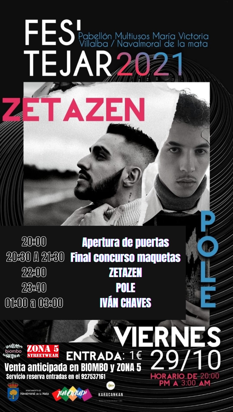 Salen a la venta las entradas del Fes´Tejar 2021.