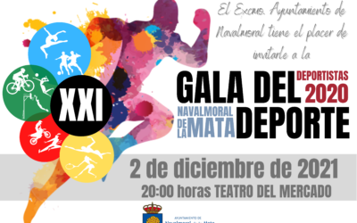 La XXI Gala del Deporte se celebrará el jueves 2 de diciembre en el Teatro del Mercado.