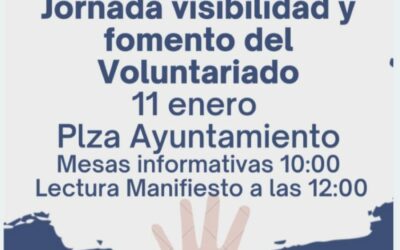 Jornadas de visibilidad y fomento del voluntariado.