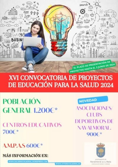 XVI CONVOCATORIA DE PROYECTOS DE EDUCACIÓN PARA LA SALUD