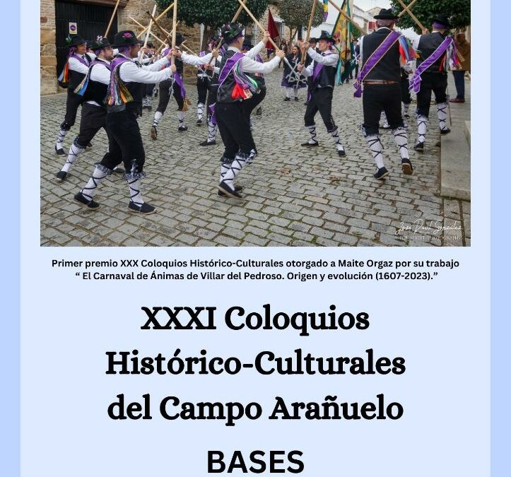 XXXI COLOQUIOS HISTÓRIOS-CULTURALES DEL CAMPO ARAÑUELO