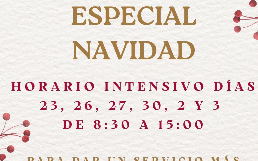 Nuevo horario de la Biblioteca Pública Municipal Domingo Quijada durante las fiestas navideñas