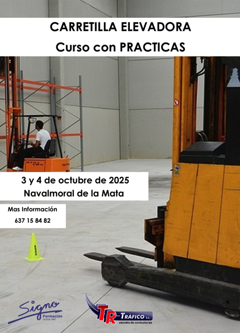CARRETILLA ELEVADORA con PRÁCTICAS