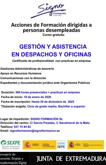 Gestión y Asistencia en Despachos y Oficinas
