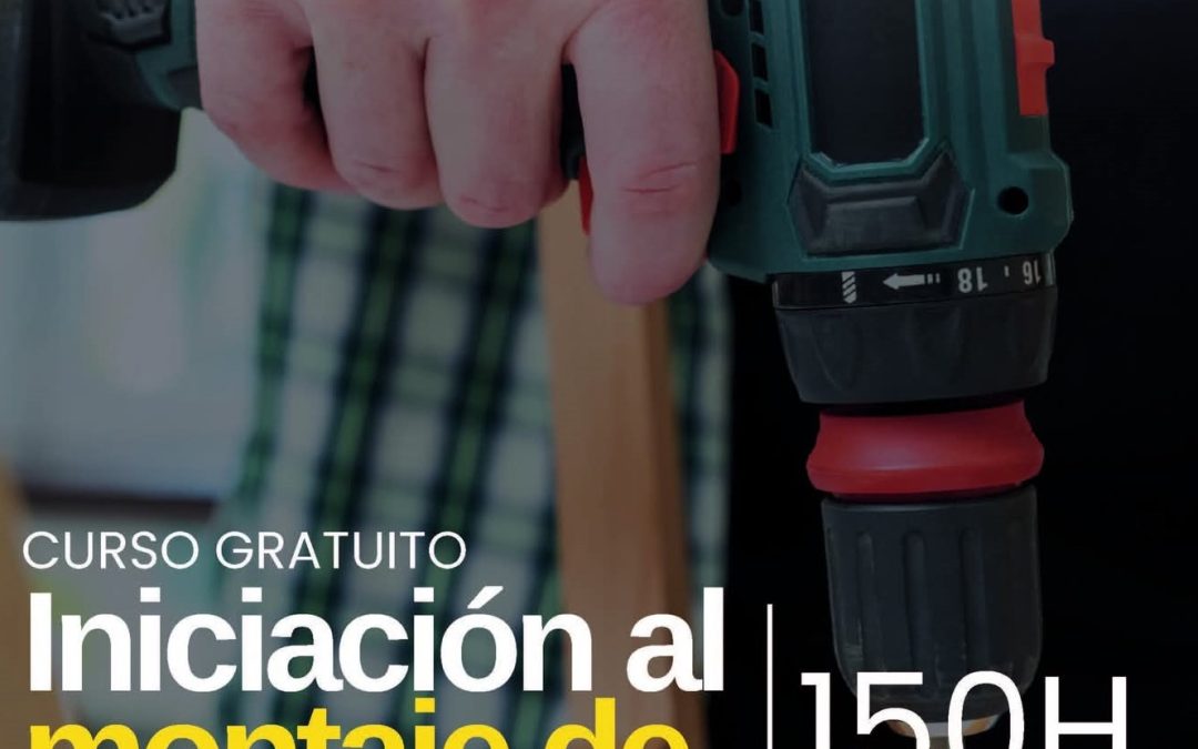 Curso gratuito-Iniciación al montaje de muebles.Financiado por Unión Europea y la Cámara de Comercio.