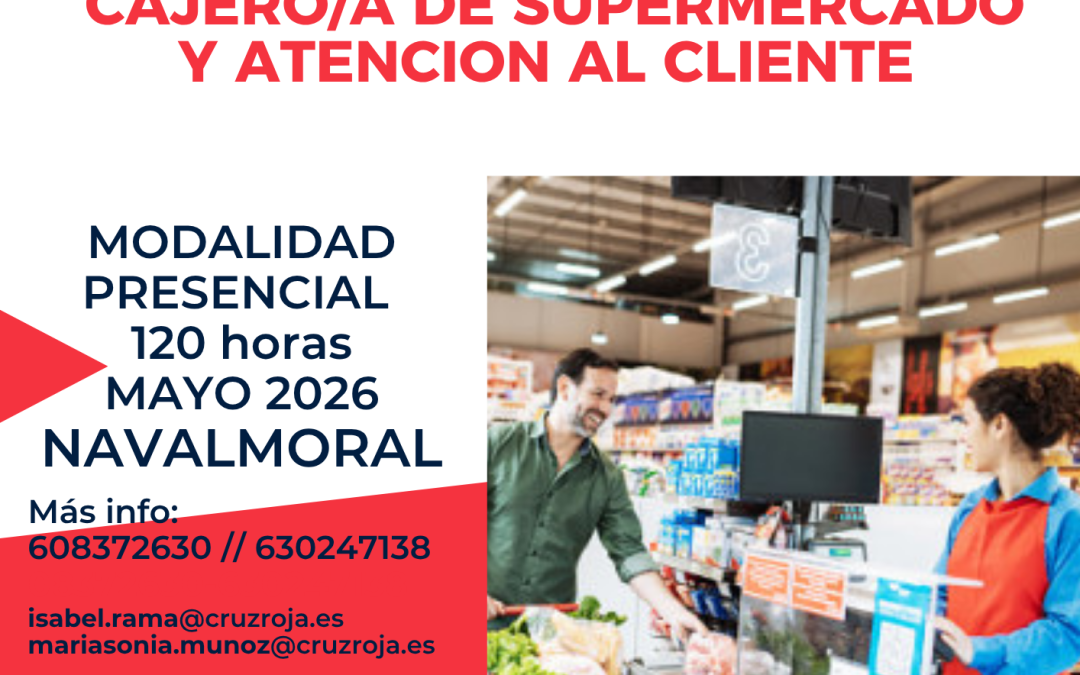 Curso Cajero/a de supermercado y atención al cliente