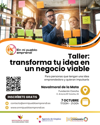 TRANSFORMA TU IDEA EN UN NEGOCIO VIABLE
